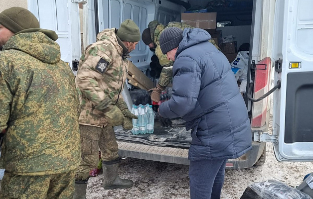 Алексей Волоцков доставил гуманитарный груз военнослужащим в ЛНР 